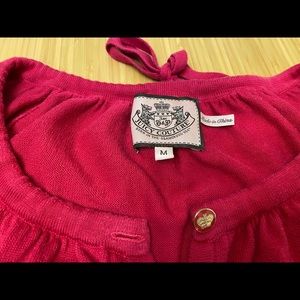 Juicy Couture cotton cardigan size medium